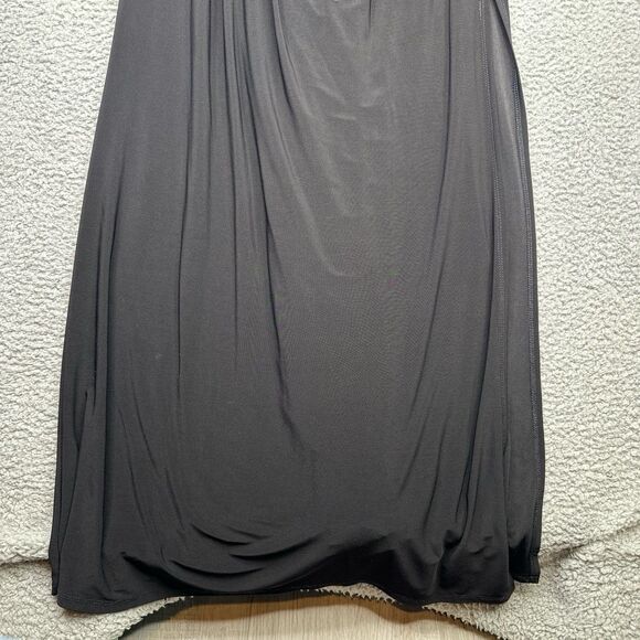 LAUNDRY BY SHELLI SEGAL Cold Shoulder Jersey Gown (Size 4) Black - Picture 4 of 8